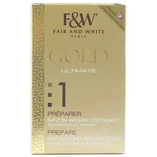 Fair & White Gold Ultimate Preparer Exfoliating Argan Soap 200g