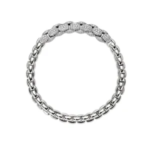 Fope Mia Luce Flex'it 18k White Gold Diamond Bracelet