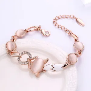 Fuchs-Katzenauge-Armband