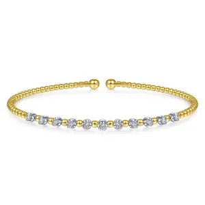 Gabriel & Co. Diamond Bujukan Bead Cuff Bracelet