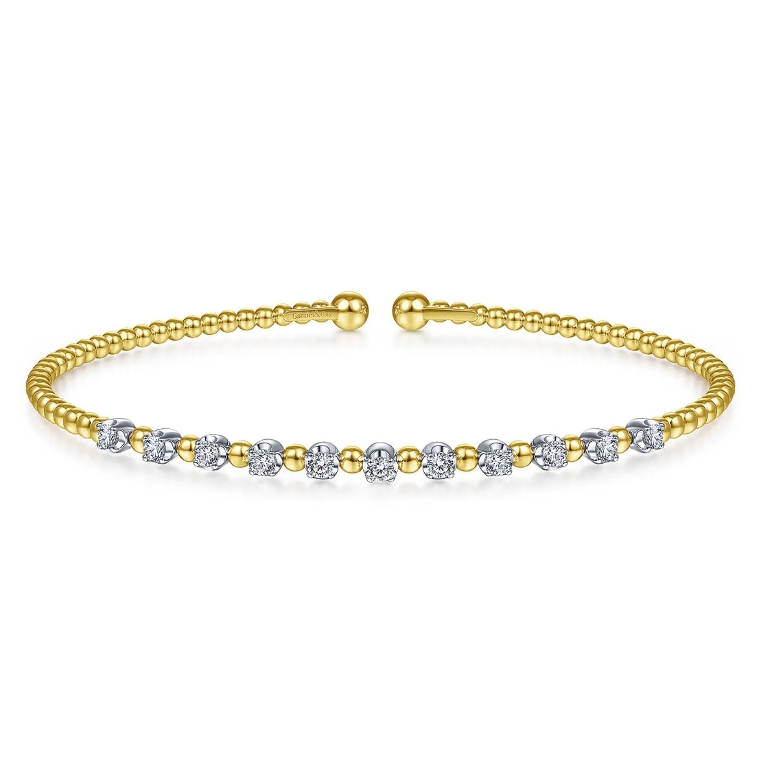 Gabriel & Co. Diamond Bujukan Bead Cuff Bracelet