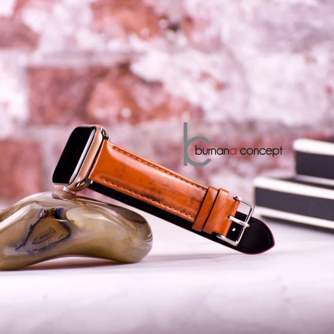 Gennadios Premium Leather Band For Apple Watch Series