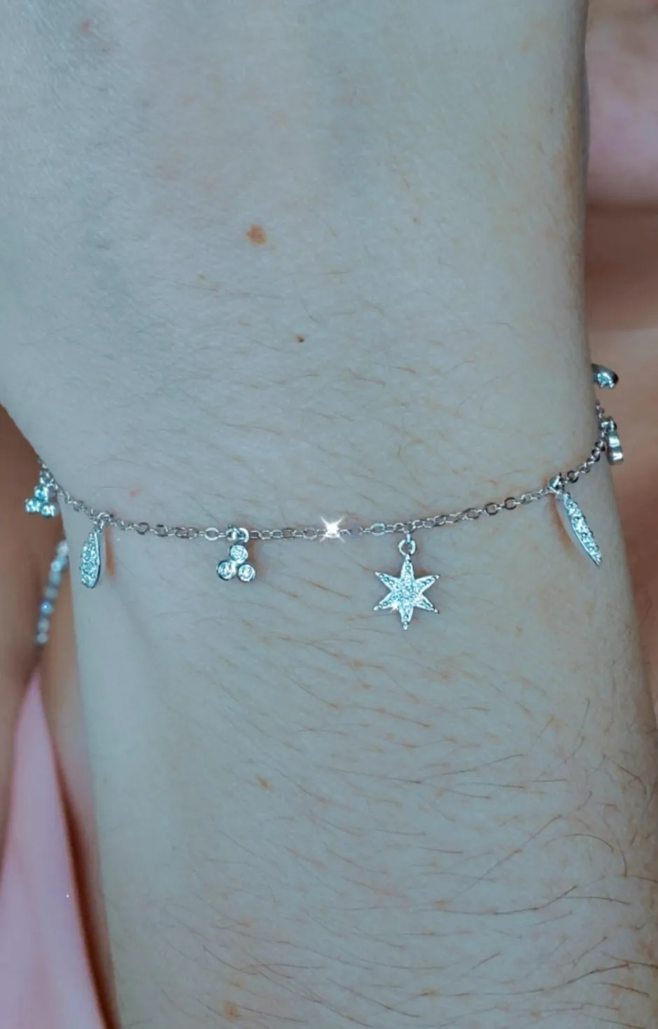 Glitter Charm Bracelet