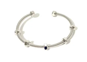 Goddess Cuff - Silver Braided