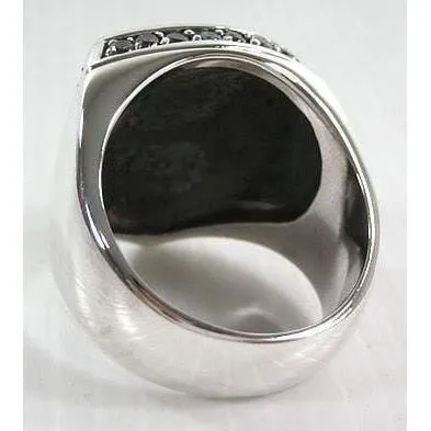 Gold Fleur De Lis Sterling Silver Men's Rings