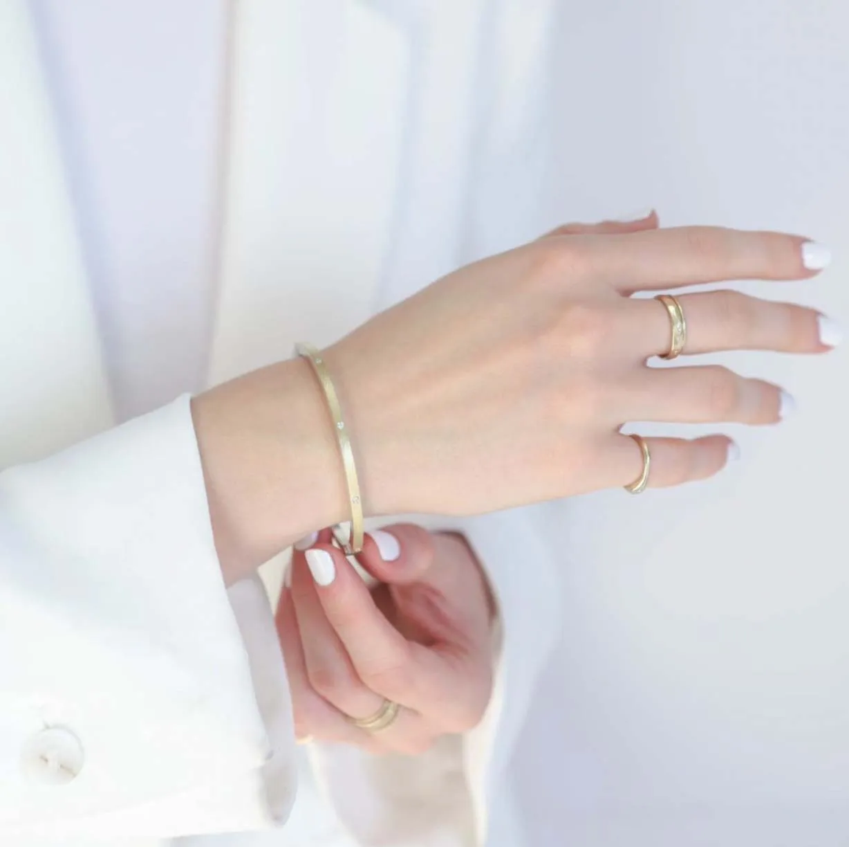 Gold Olly Lux Bangle