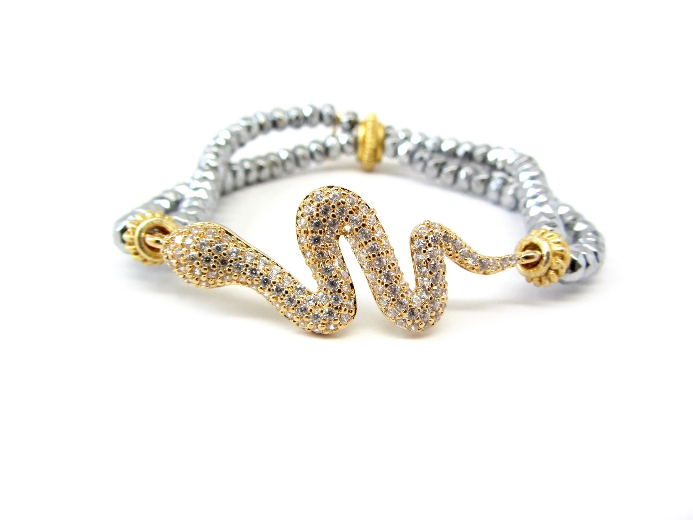 Gold-Plated or Silver-Plated Snake Charm