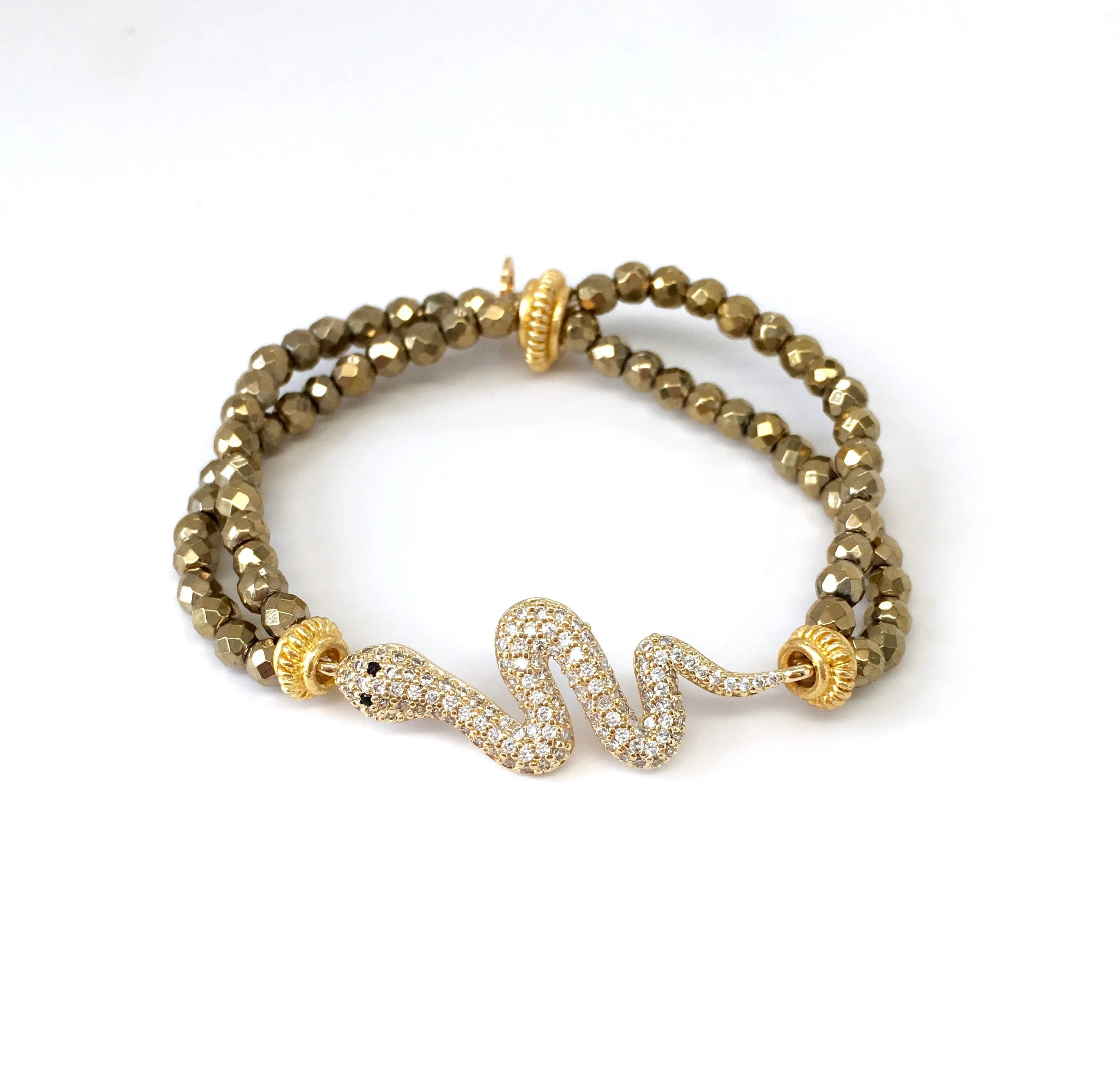 Gold-Plated or Silver-Plated Snake Charm
