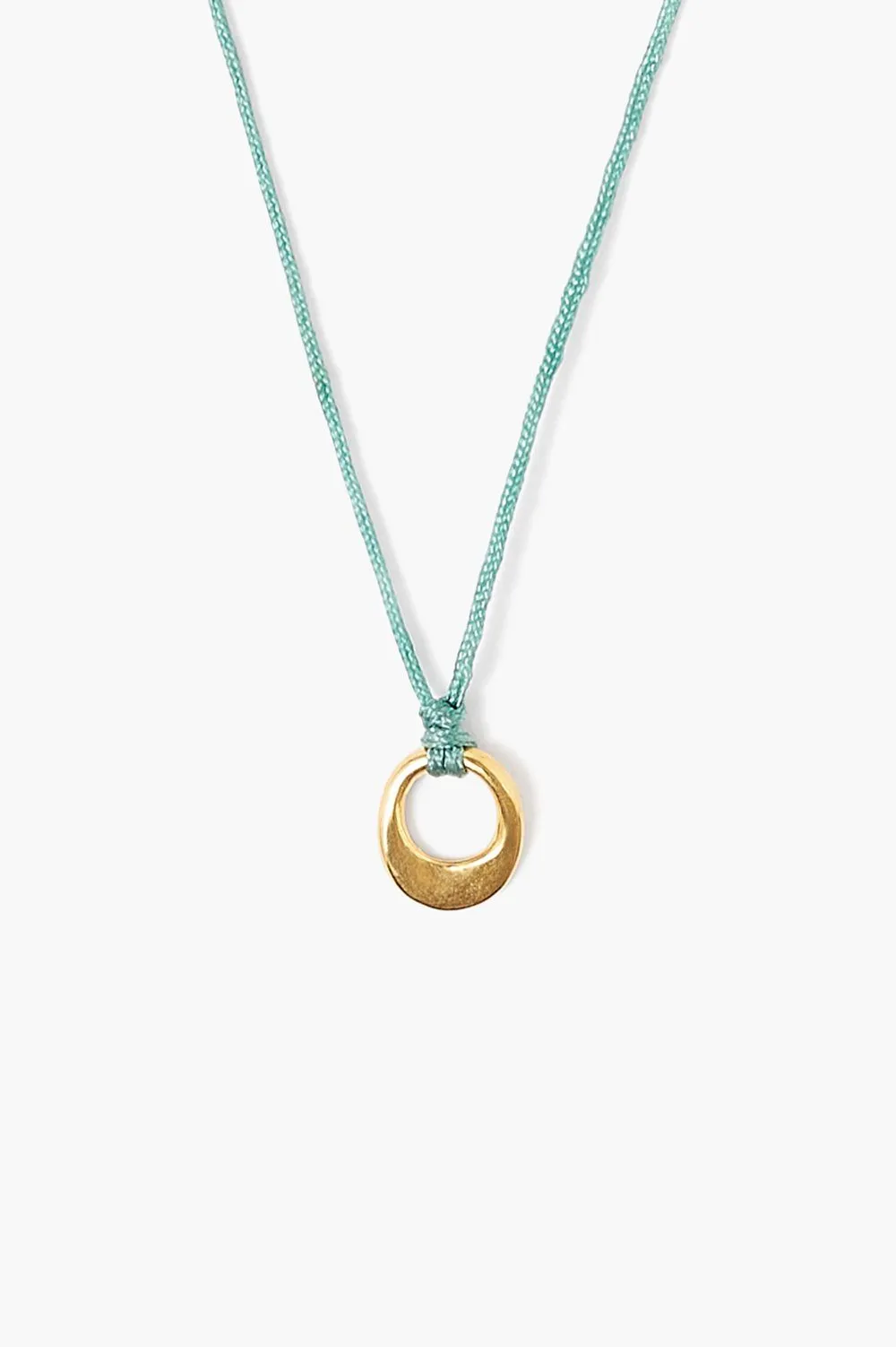 GOLD SOLITAIRE INFINITY LOOP NECKLACE