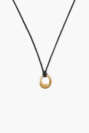 GOLD SOLITAIRE INFINITY LOOP NECKLACE