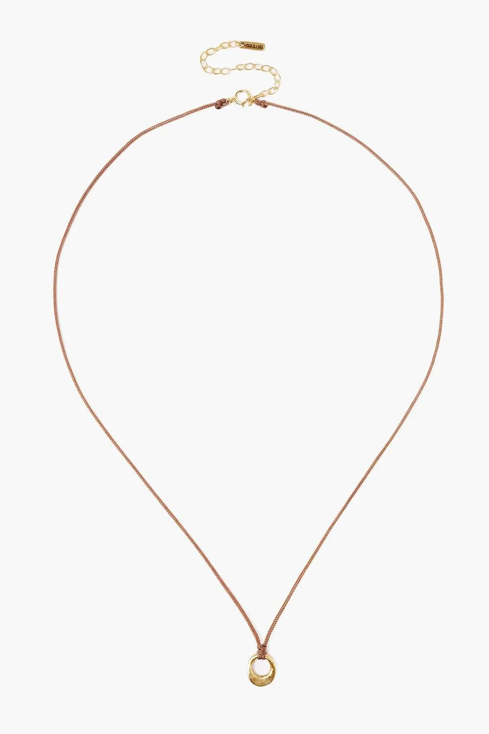 GOLD SOLITAIRE INFINITY LOOP NECKLACE