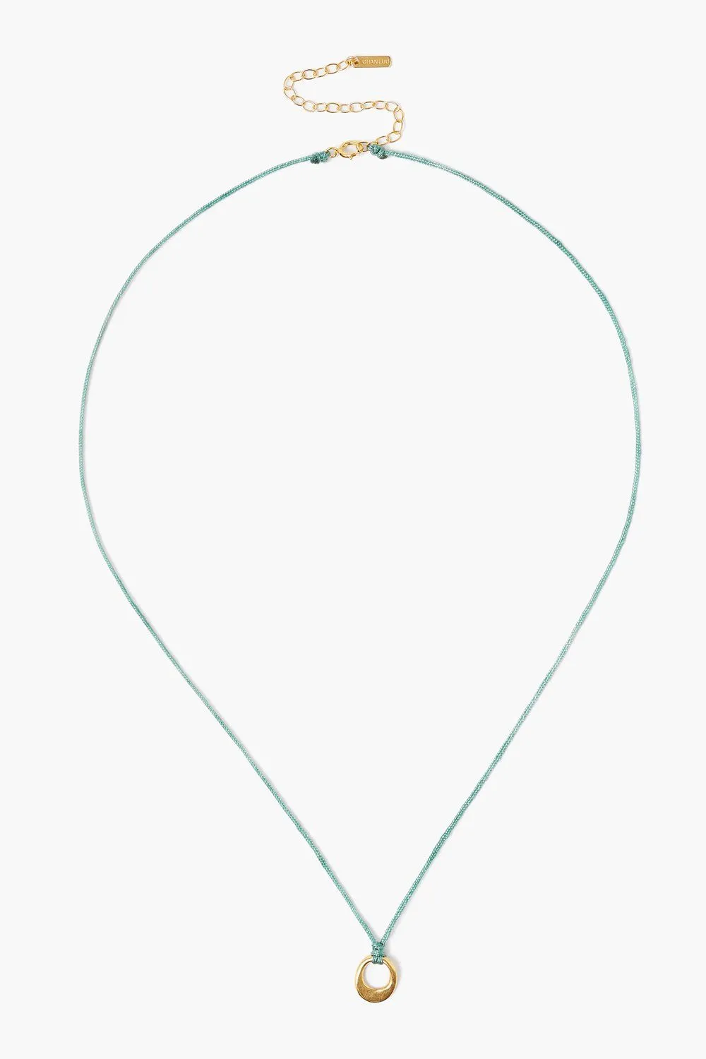 GOLD SOLITAIRE INFINITY LOOP NECKLACE