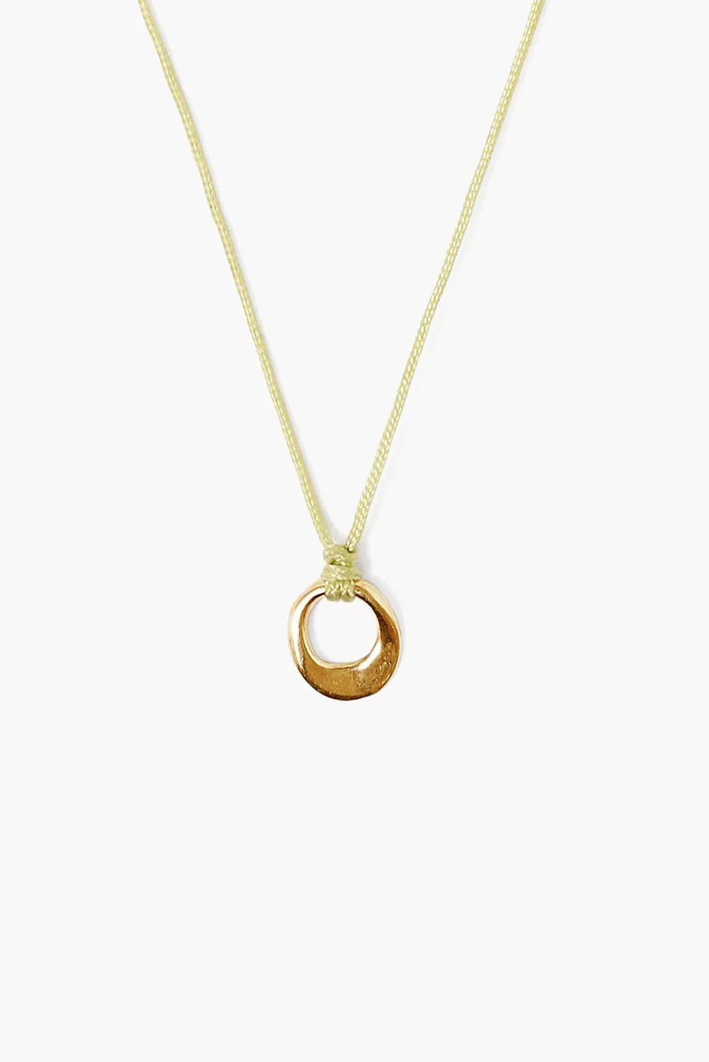 GOLD SOLITAIRE INFINITY LOOP NECKLACE