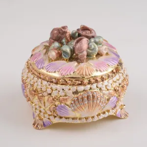 Golden Seashells Trinket Box