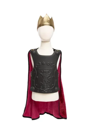 Great Pretenders Legendary Knight Cape, Chest Plate, & Crown, 3pcs, Size 4-6