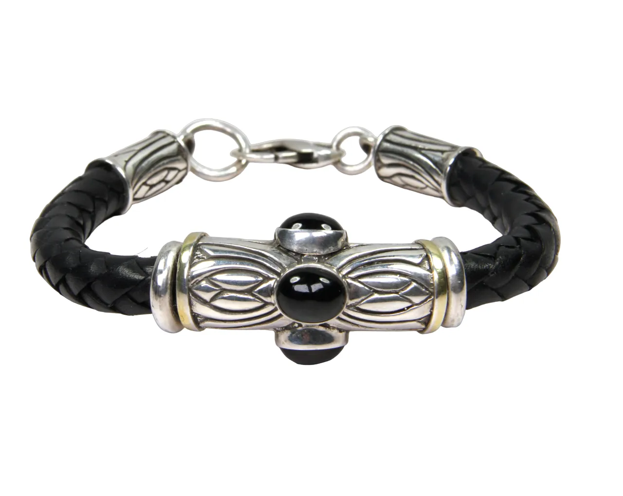 Green Tourmaline Braided Bracelet