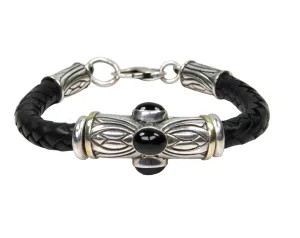 Green Tourmaline Braided Bracelet