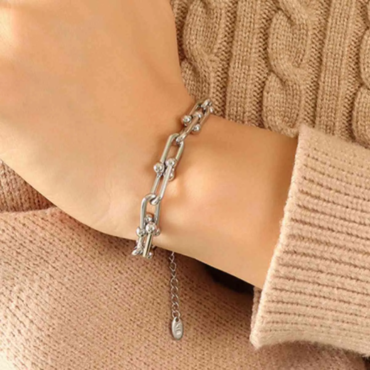 Iconic Link Titanium Chain Bracelet