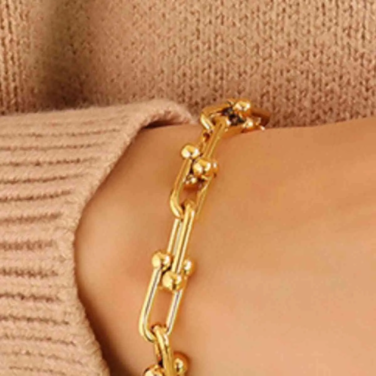 Iconic Link Titanium Chain Bracelet