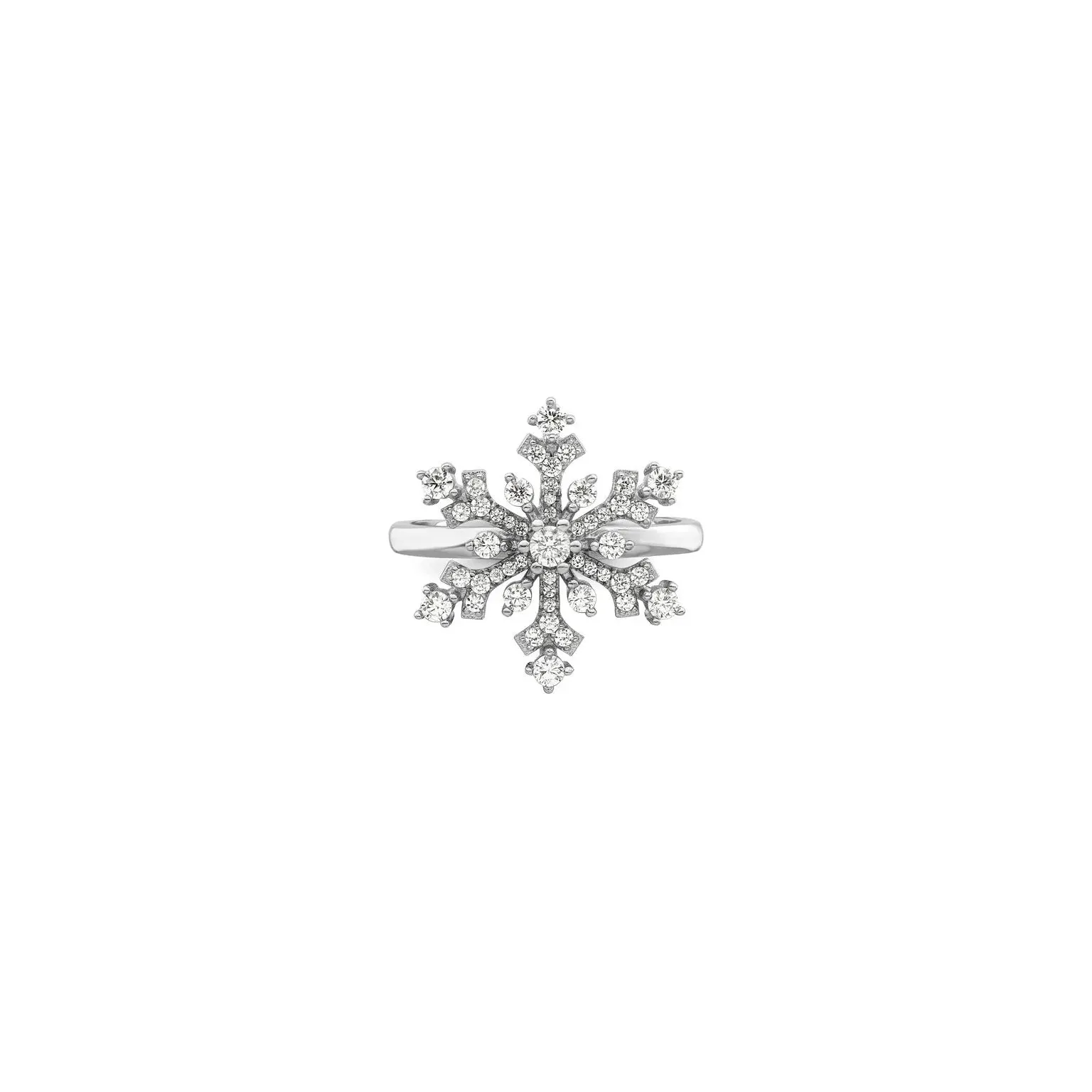 Icy Snowflake Ring (Silver)