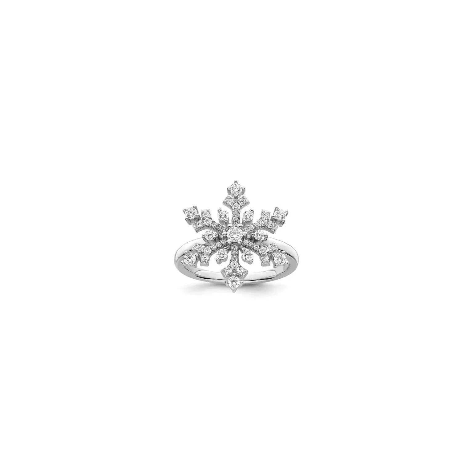 Icy Snowflake Ring (Silver)