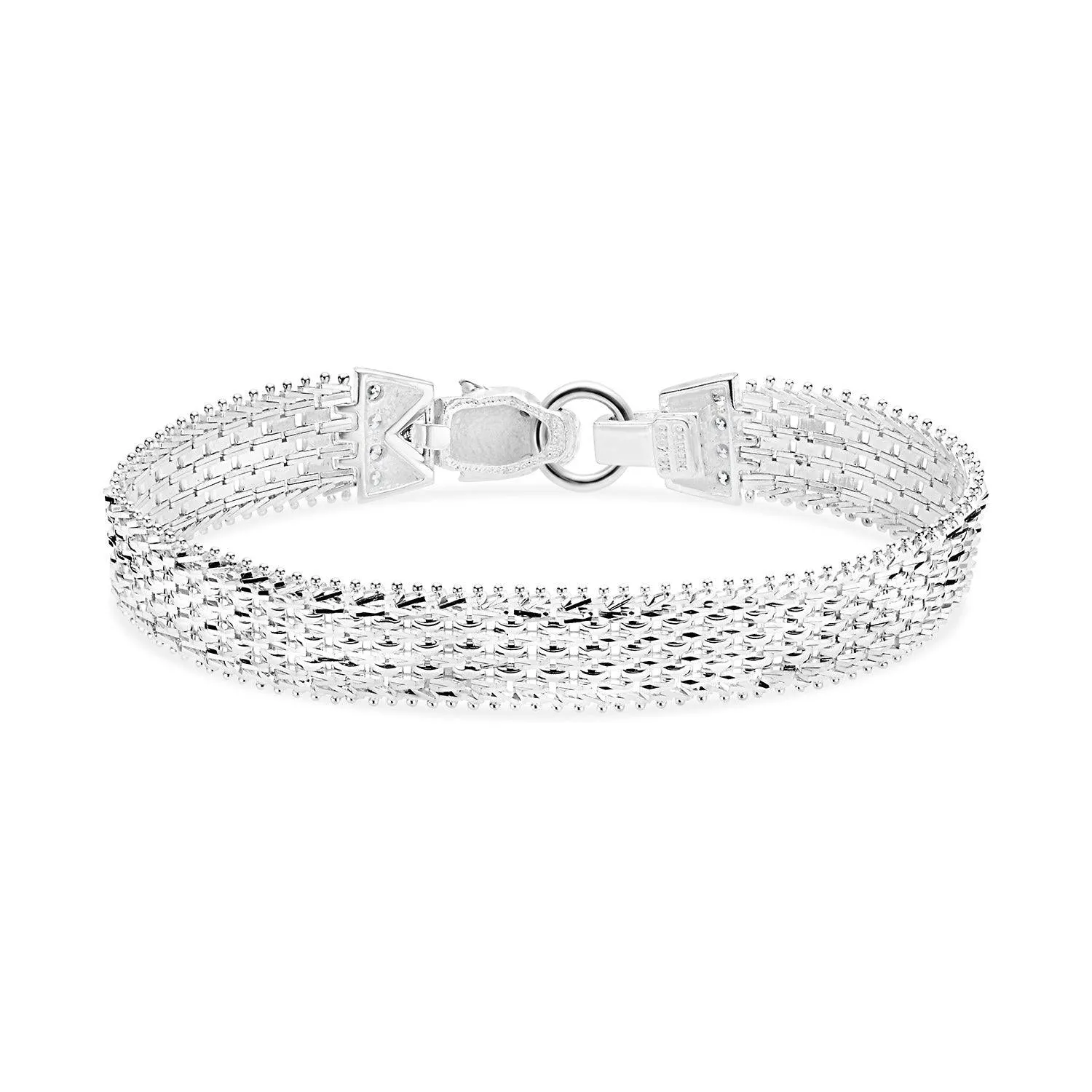 Imperial Silver Panther Head Bracelet