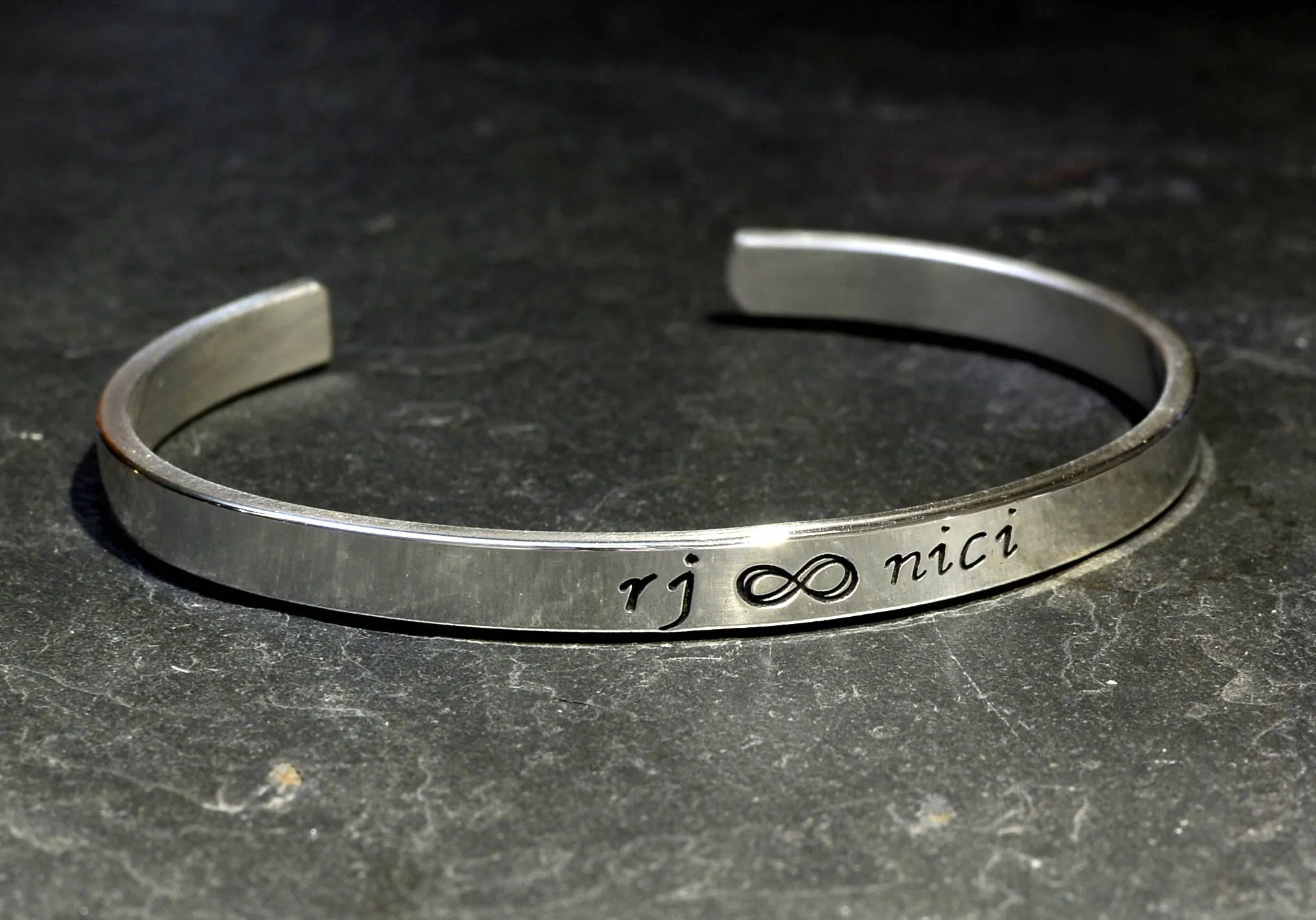 Infinity on Sterling Silver Cuff Bracelet