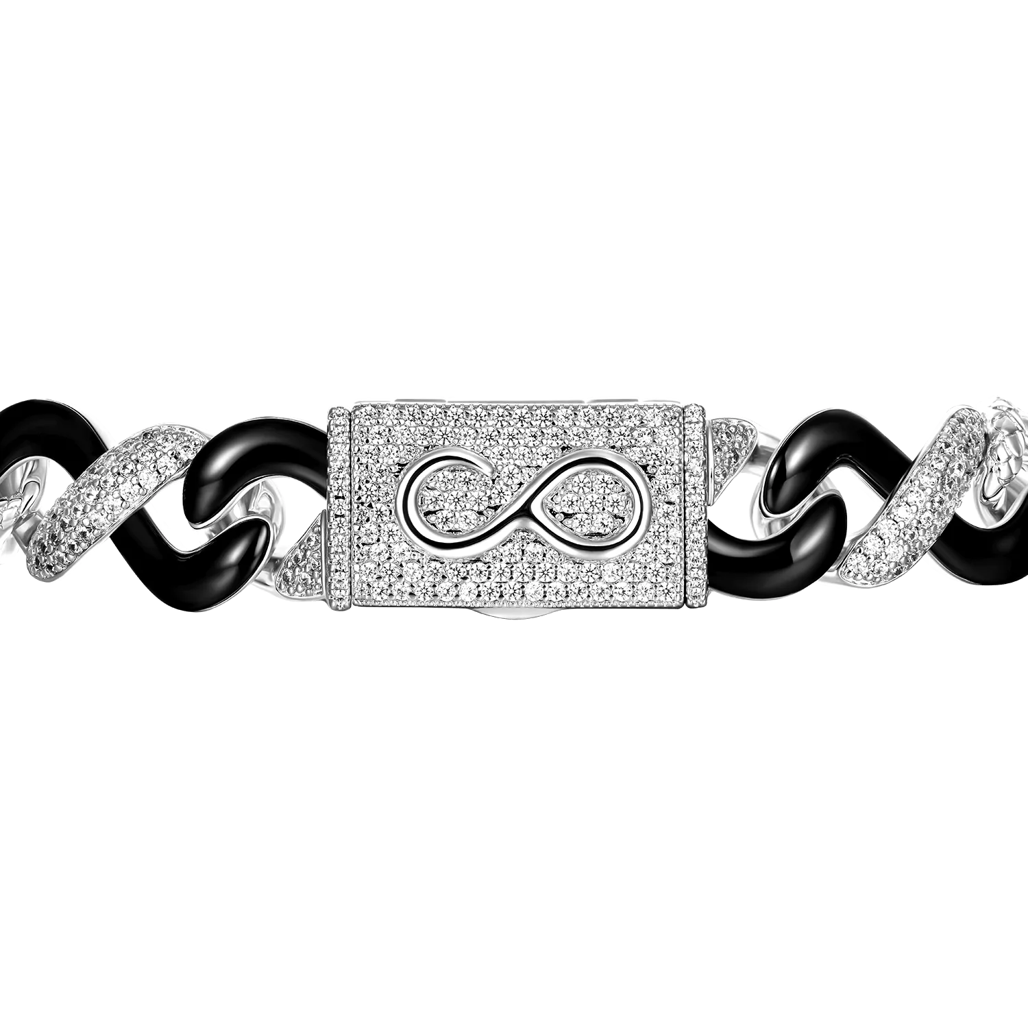 Infinity Two-tone Snake Shape Bracelet -  12mm