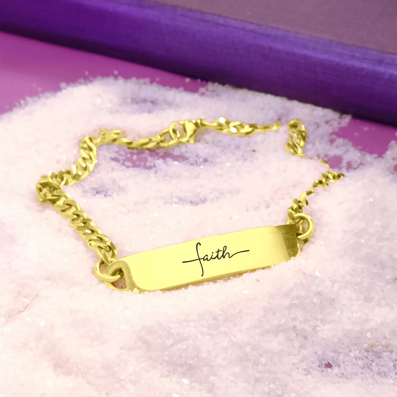 Inspirational Faith Bar Bracelet