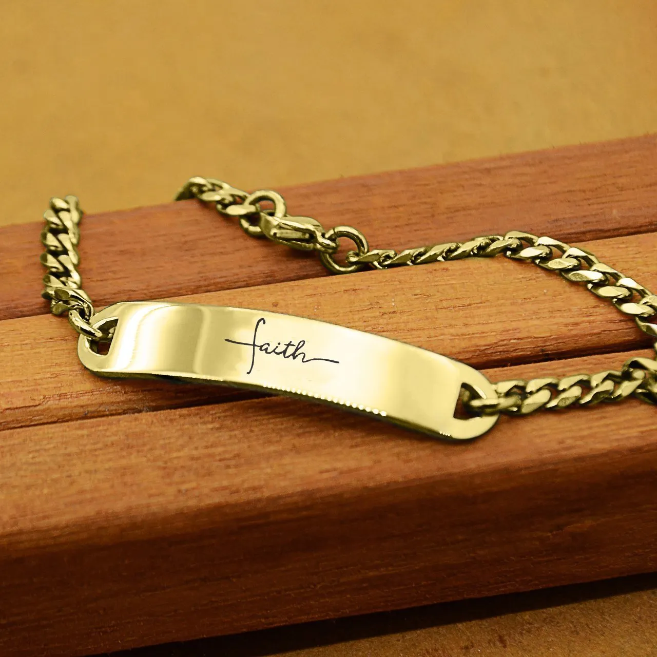 Inspirational Faith Bar Bracelet