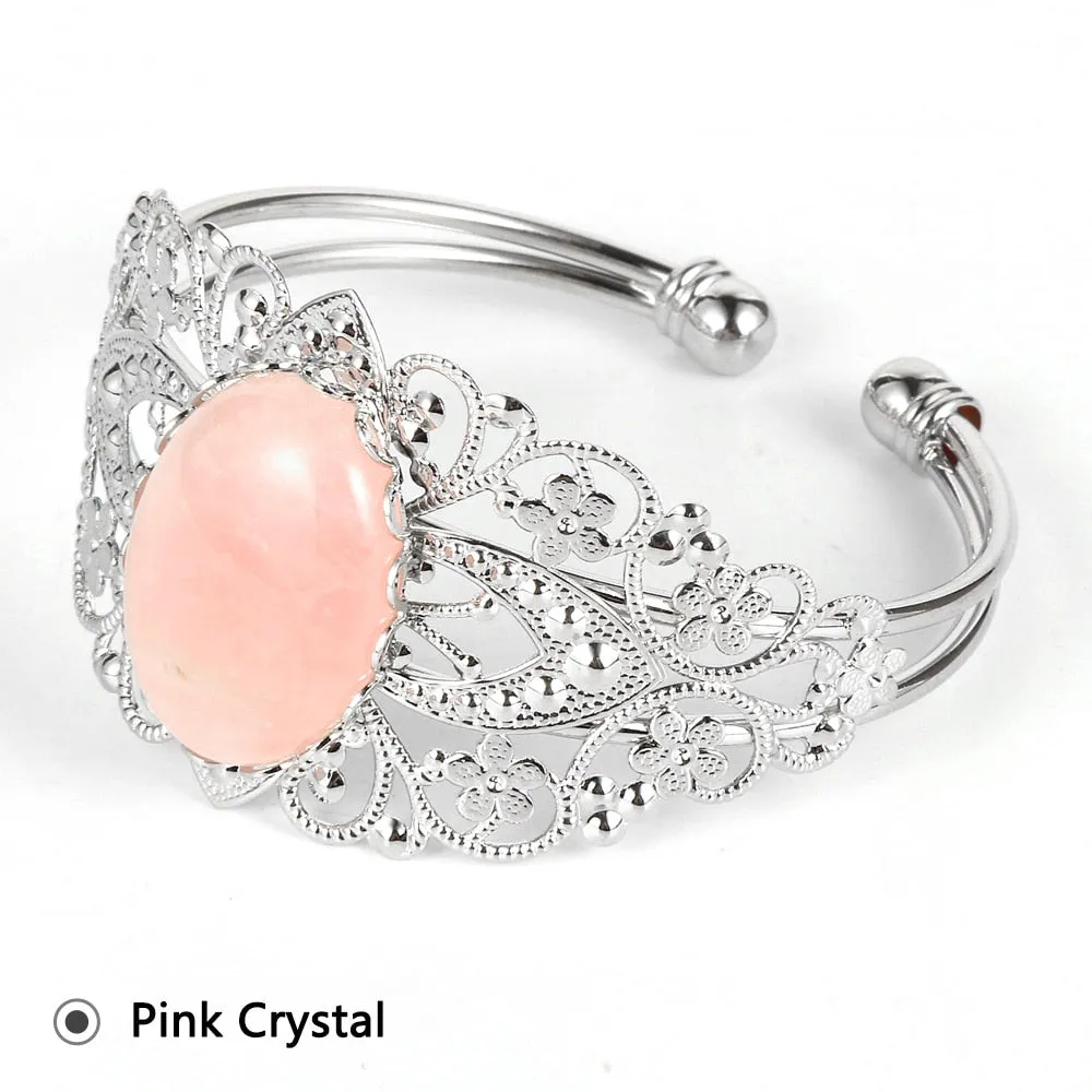 Jewellery - Charm Flower Cuff Bracelet