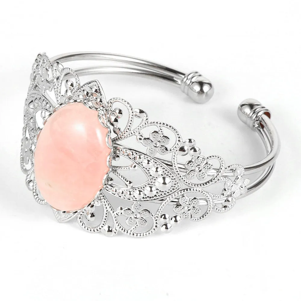 Jewellery - Charm Flower Cuff Bracelet