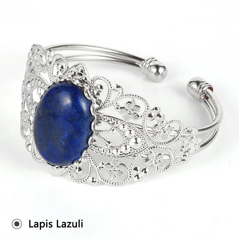 Jewellery - Charm Flower Cuff Bracelet