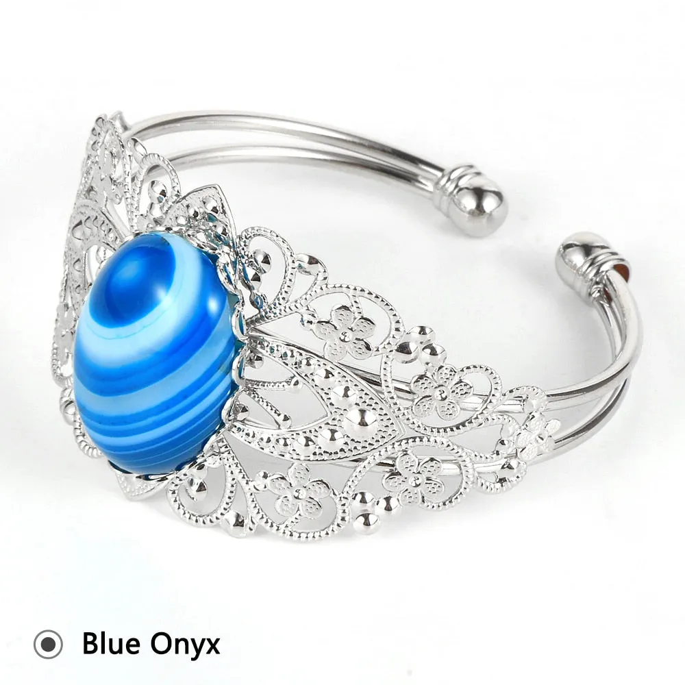 Jewellery - Charm Flower Cuff Bracelet