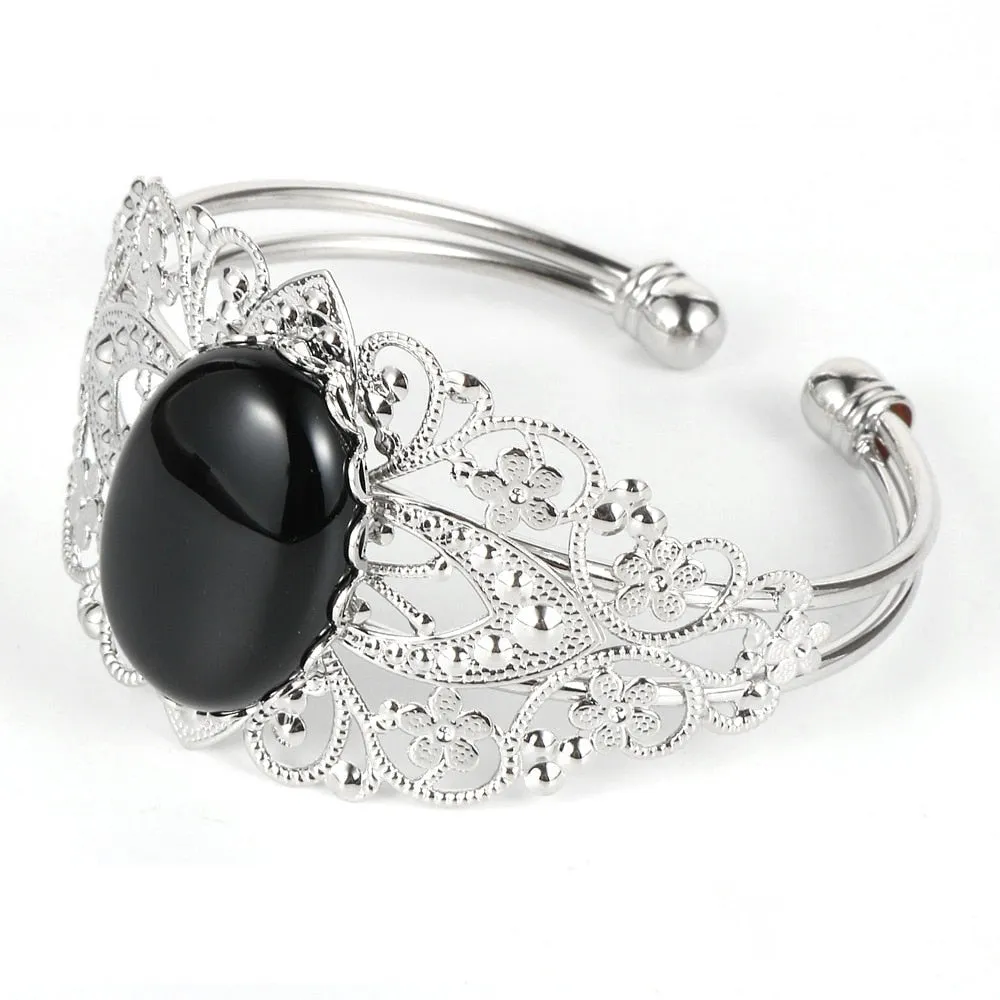 Jewellery - Charm Flower Cuff Bracelet
