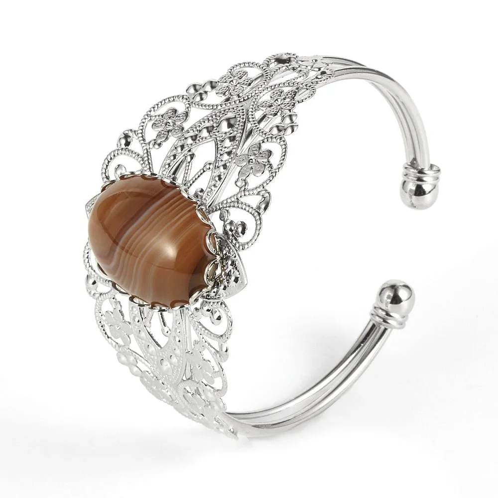 Jewellery - Charm Flower Cuff Bracelet