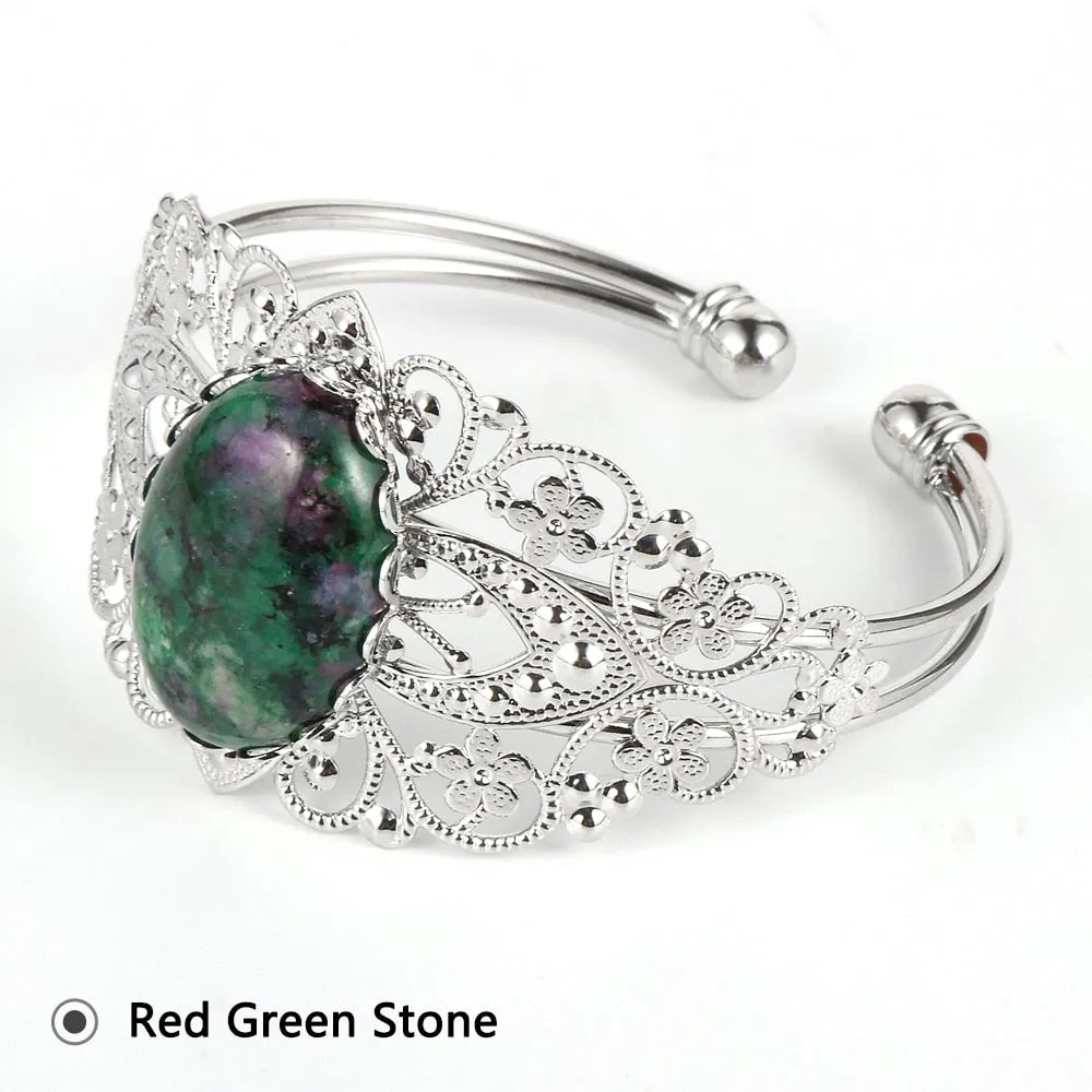 Jewellery - Charm Flower Cuff Bracelet