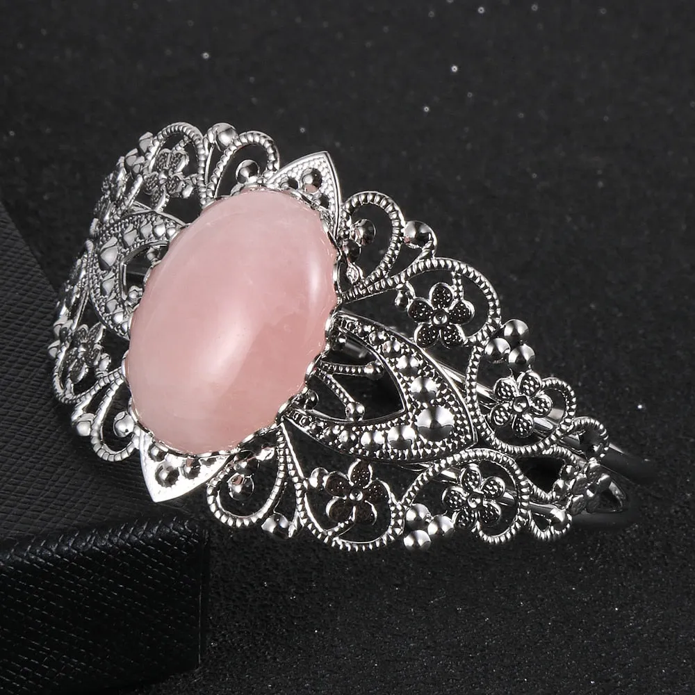 Jewellery - Charm Flower Cuff Bracelet