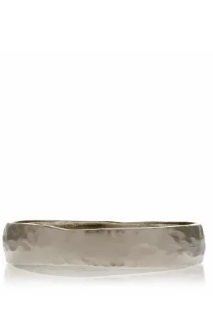 KENNETH JAY LANE HAMMERED Silver Bangle
