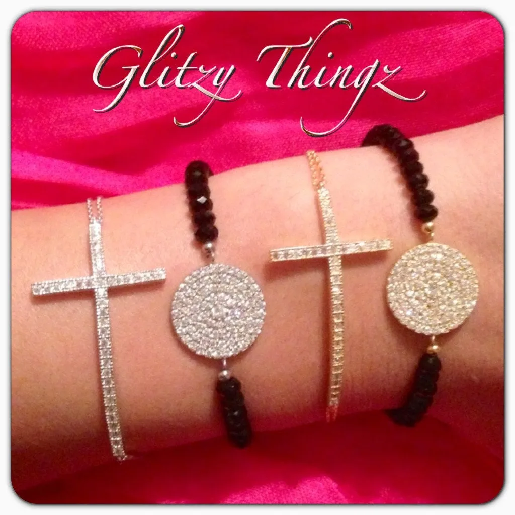Large Sideway Cross Bracelet
