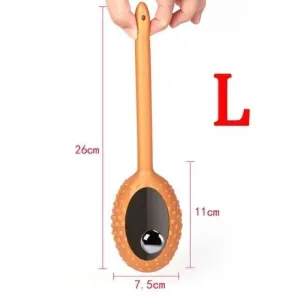 Le Plug Anal Silicone Perle bâton ball Gold L
