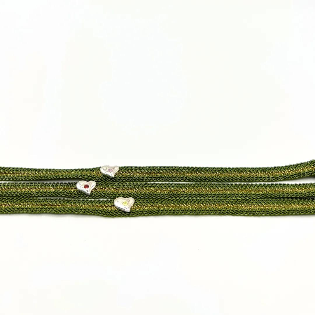 LES AMOURS Color bracelet ♥ : Recycled sterling silver and natural gemstone