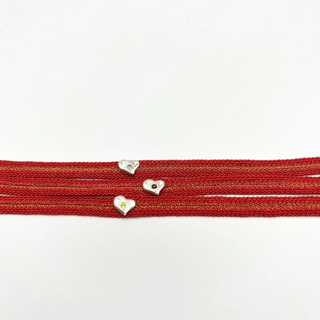 LES AMOURS Color bracelet ♥ : Recycled sterling silver and natural gemstone