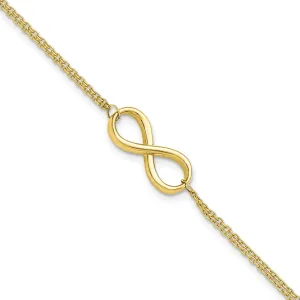 Leslie 10k Yellow Gold Polish Infinity Bracelet