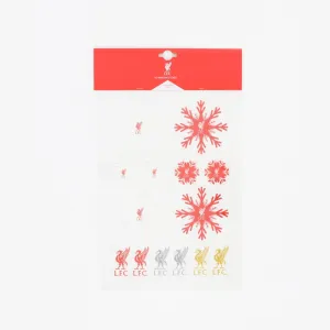 LFC Xmas Window Sticker Set