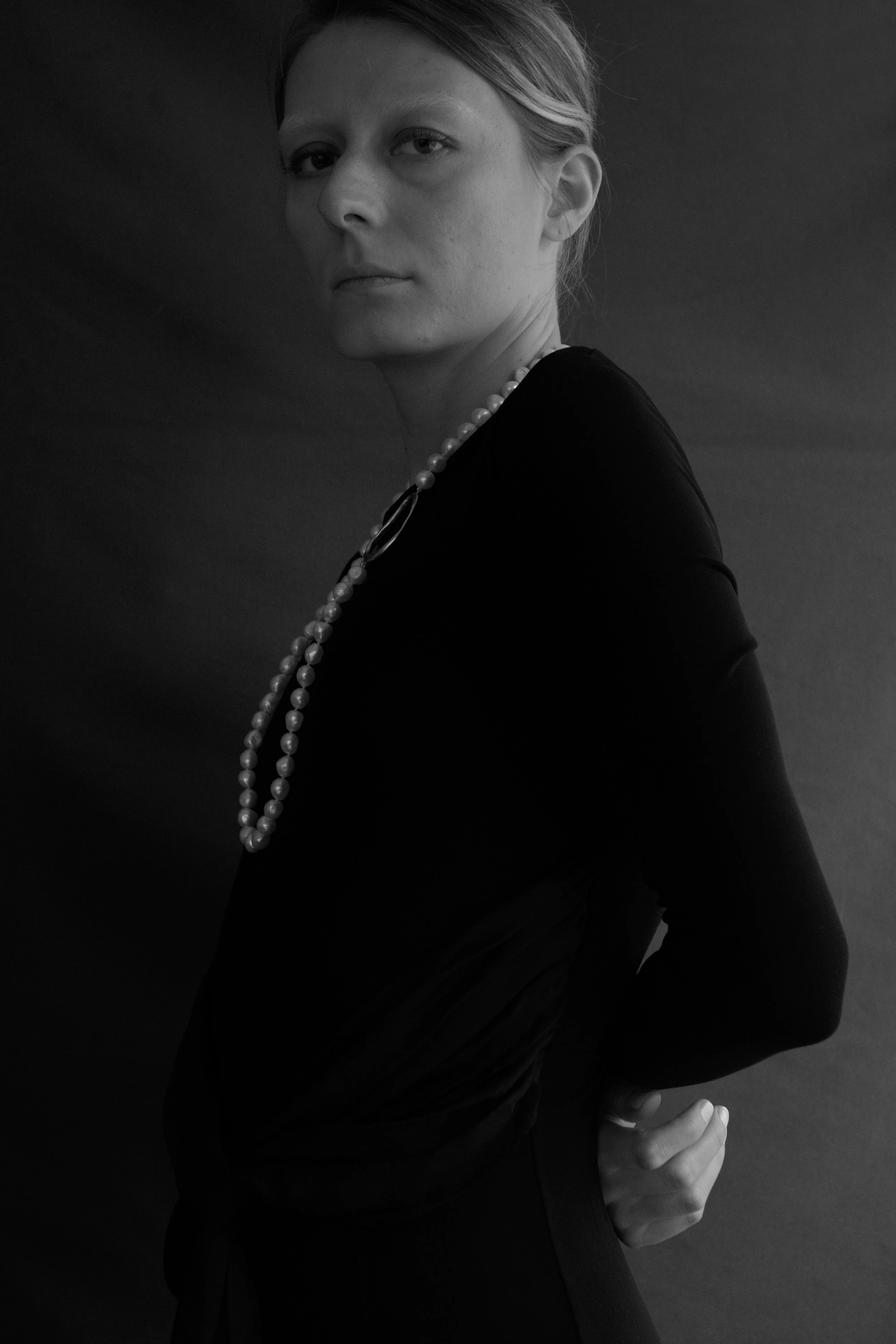 Long Baroque Pearl Necklace