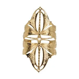 Lotta Djossou Paris Double Dragonfly Bracelet Gold