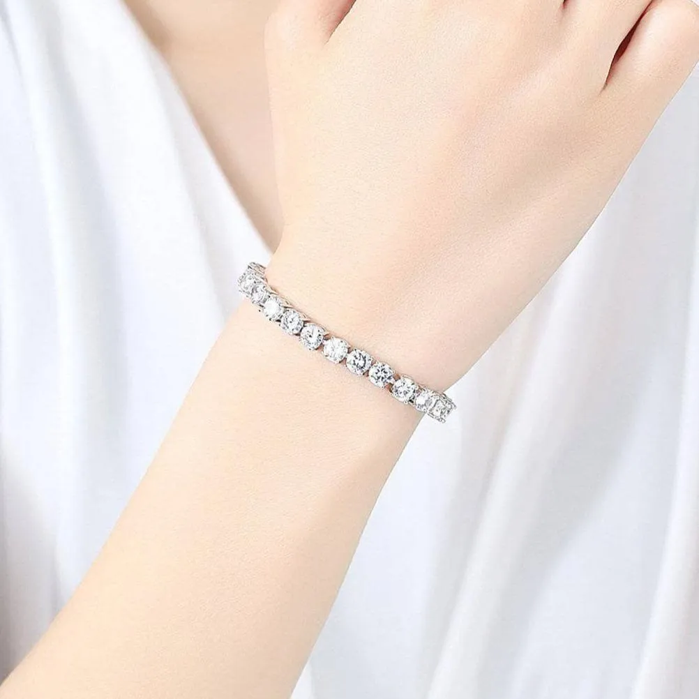 Luxury Bracelet Full of Round Diamonds