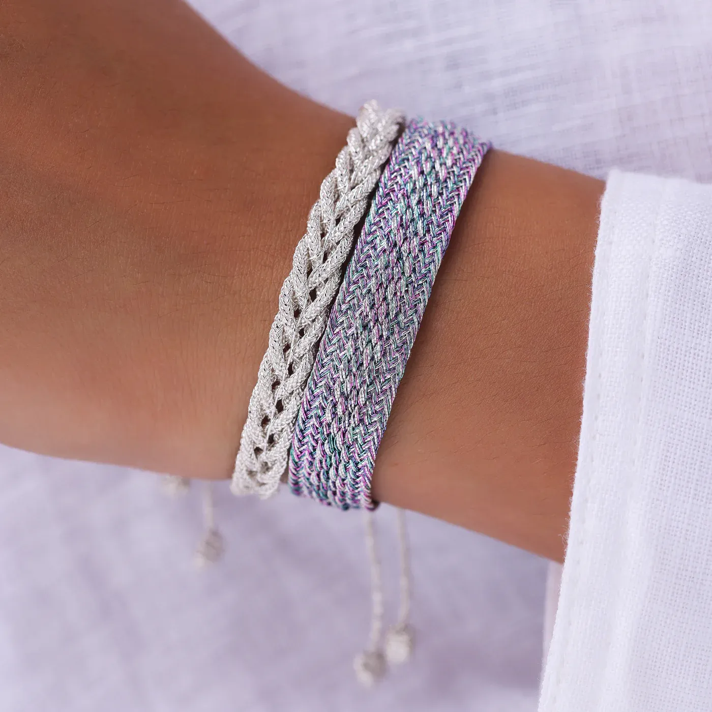 MAA&Yuml;AZ - Braided Bracelet in Silver