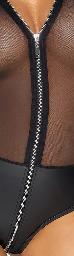 Matt Pantie Zipper Body